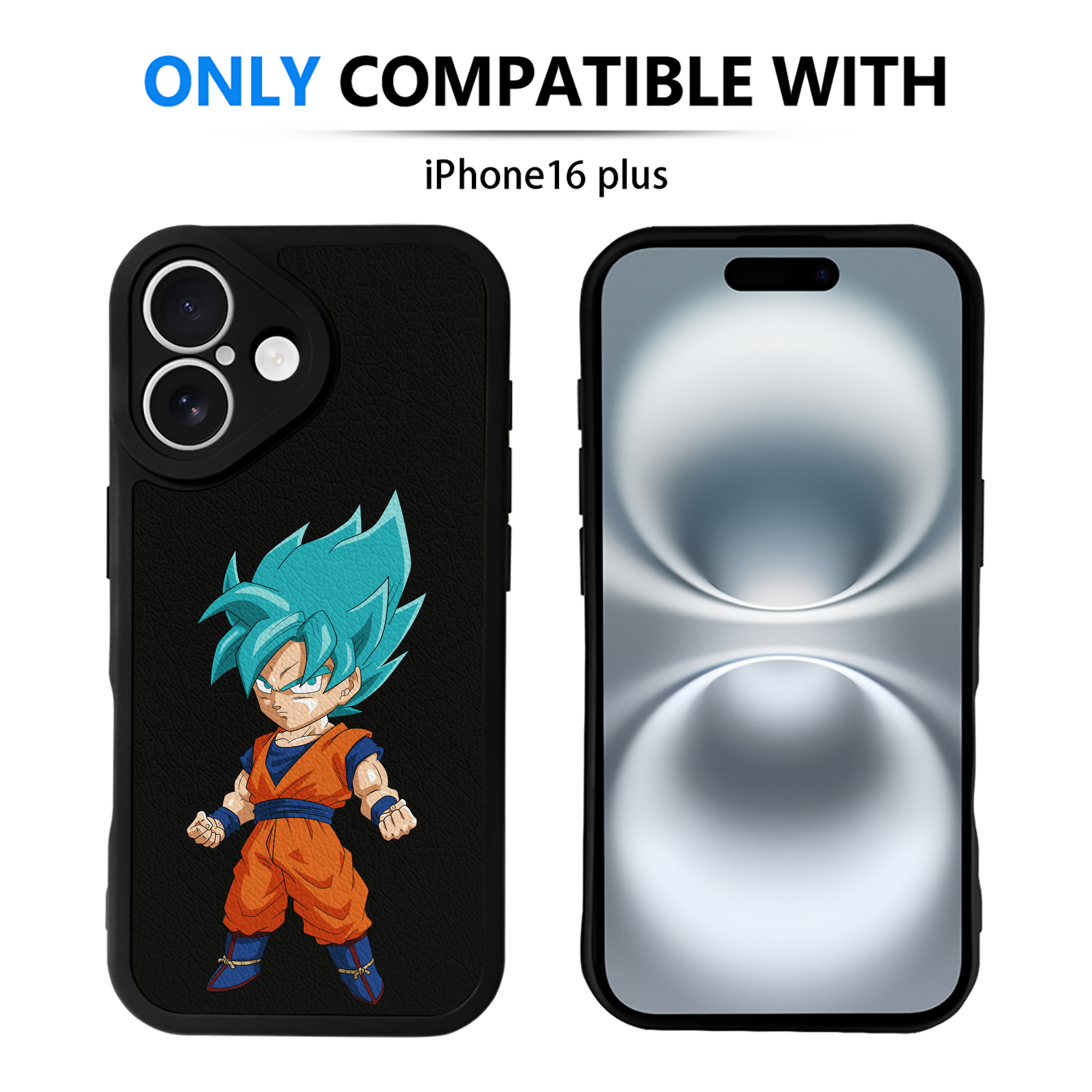 （画像用） ドラゴンボール 孫 悟飯（そんごはん）DRAGON BALL Son Gohan 【iPhone 16シリーズ対応】シリコンスマホケース（レザー調） 材質：シリコン
